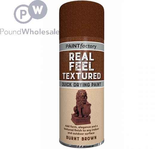 PAINT FACTORY TEXTURED SPRAY PAINT BURNT BROWN
