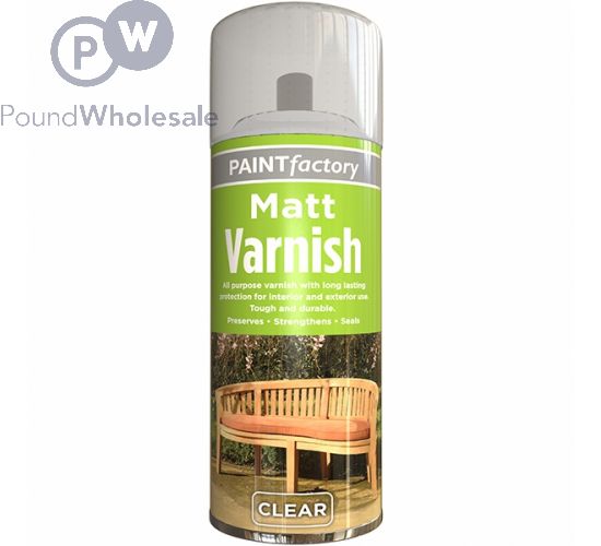 PAINT FACTORY HOUSEHOLD MATT SPRAY VARNISH 250ML