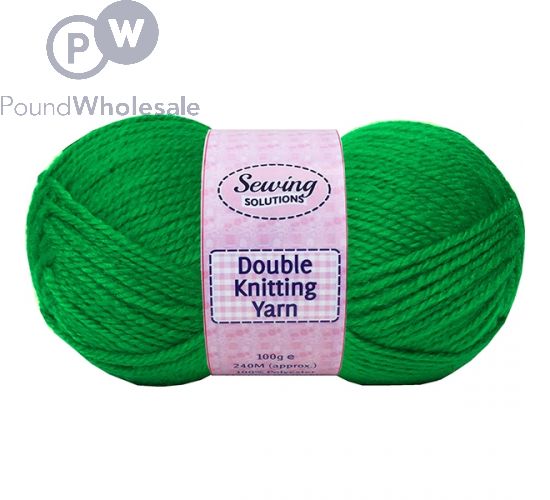 SEWING SOLUTIONS DOUBLE KNITTING YARN WOOL BOTTLE GREEN 