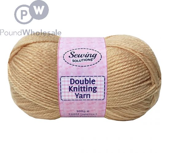 SEWING SOLUTIONS DOUBLE KNITTING YARN WOOL FAWN 100G