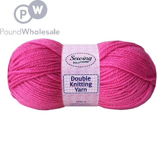 SEWING SOLUTIONS DOUBLE KNITTING YARN WOOL MAGENTA