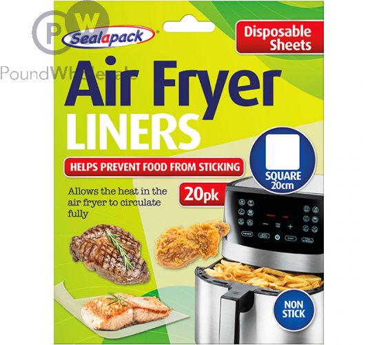 Wholesale Sealapack Disposable Nonstick Square Air Fryer Liners 20cm
