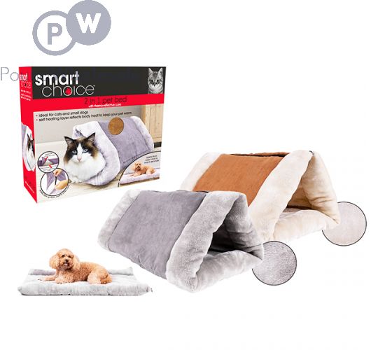 Smart Choice Cosy Save Tunnel Cat Bed Mat Assorted Colours