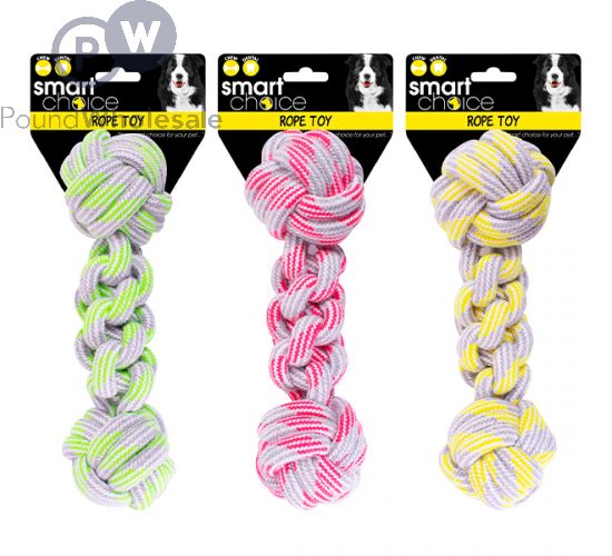 Rope tug top toy