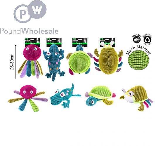 Wholesale Smart Choice Mesh Plush Squeaky Under The Sea Dog Toy ...