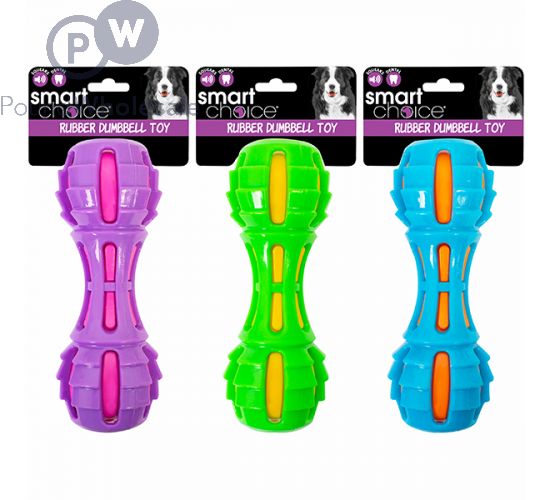 Rubber dumbbell dog toy store