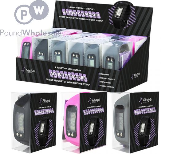 Fitstyle 4 Function Activity Tracker CDU Assorted Colours