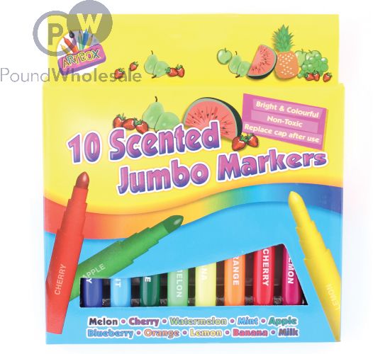 12 Scented Jumbo Markers