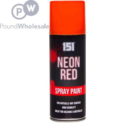 Spray Net Red Color Wholesale 151 Neon Red Spray Paint 200ml | Pound Wholesale