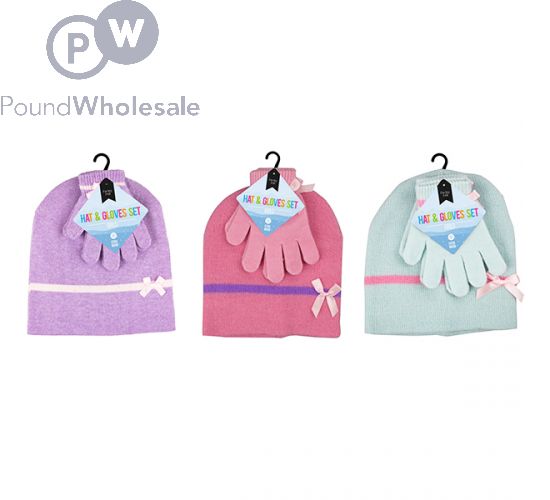 Baby girl hat and glove set online
