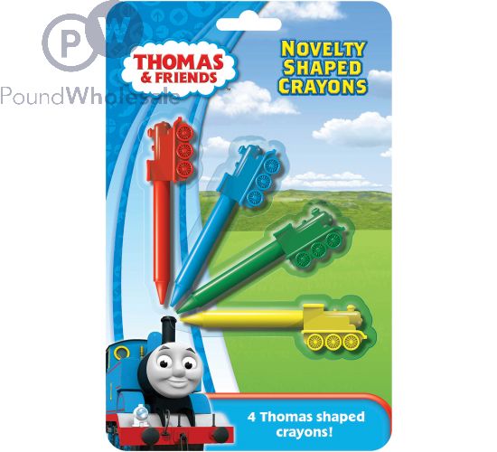 THOMAS & FRIENDS 4PK NOVELTY THOMAS SHAPED CRAYONS