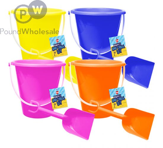Plastic bucket and spade outlet