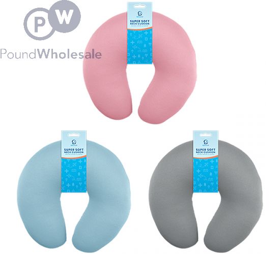 WORLD TOUR SUPER SOFT TRAVEL NECK CUSHION ASSORTED COLOURS
