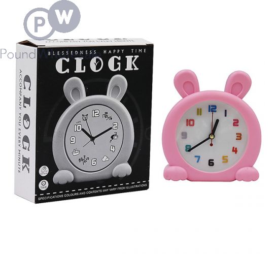 BLESSEDNESS HAPPY TIME ALARM CLOCK BUNNY SHAPED boxed