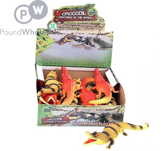 LARGE CROCODILE SQUEAKER TOYS 29CM ASSORTED CDU