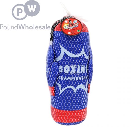 SMALL PRO BOXING CHAMPIONSHIP PUNCH BAG AND BOXING GLOVES