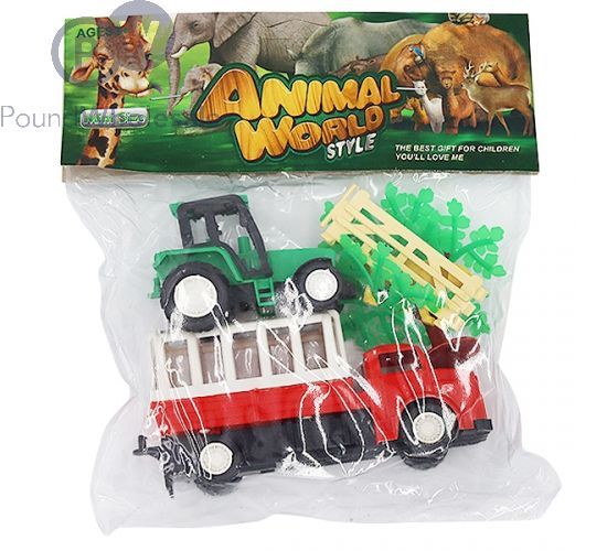 ANIMAL WORLD MINI FARMING & TRACTOR PLAY SET