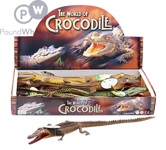 Wholesale Super large Crocodile Squeaker Toys 20 Assorted Cdu 12pc Pound Wholesale