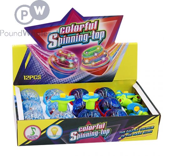 LIGHT-UP COLOURFUL SPINNING TOP CDU
