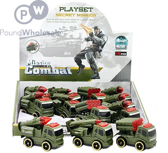 FRICTION-POWER ARMY MISSILE TRUCKS ALL