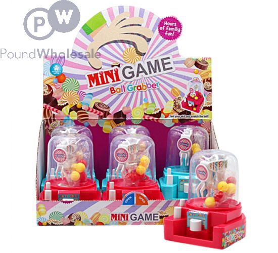 ARCADE CLAW BALL GRABBING GAME 2 ASSORTED CDU