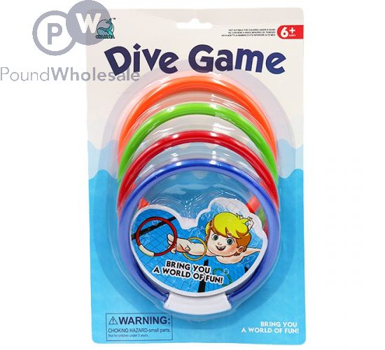 DIVE GAME 4 RINGS ASSORTED COLOURS