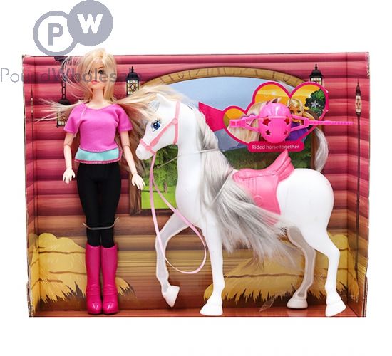 HORSE AND DOLL SET