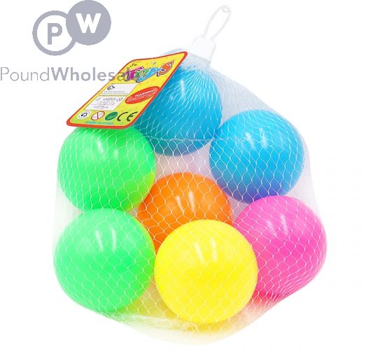 PLAY BALLS ASSORTED COLOURS 7PC