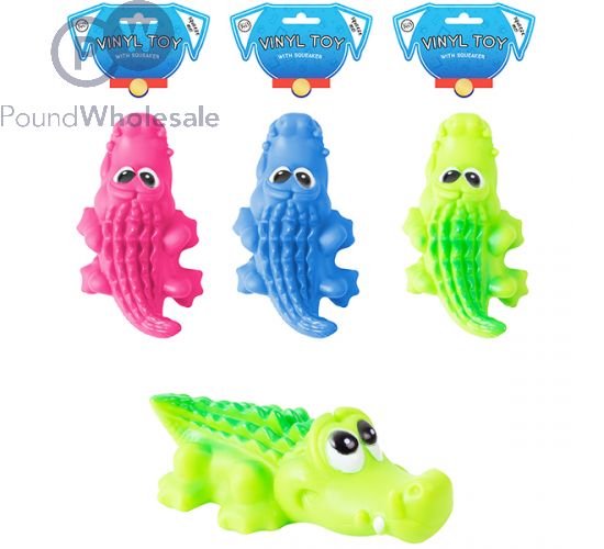 Squeaky crocodile dog shop toy