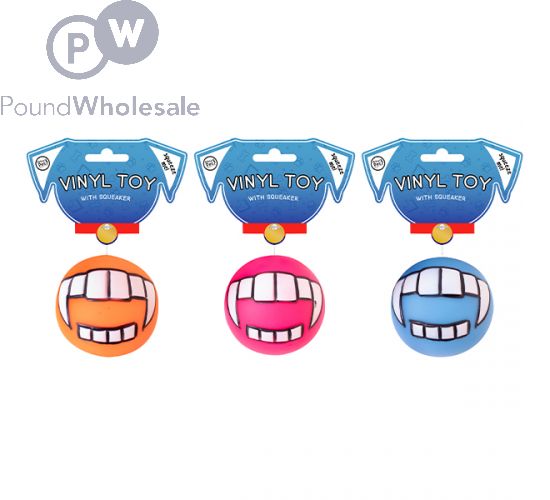 Dog ball with teeth hot sale