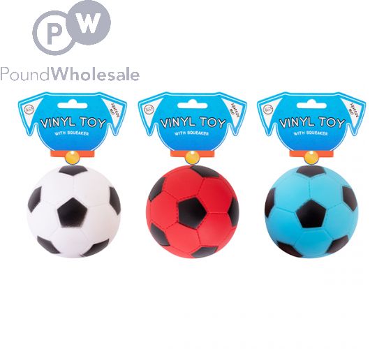 Squeaky soccer ball dog toy clearance