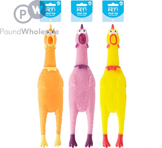 Plastic chicken dog toy outlet