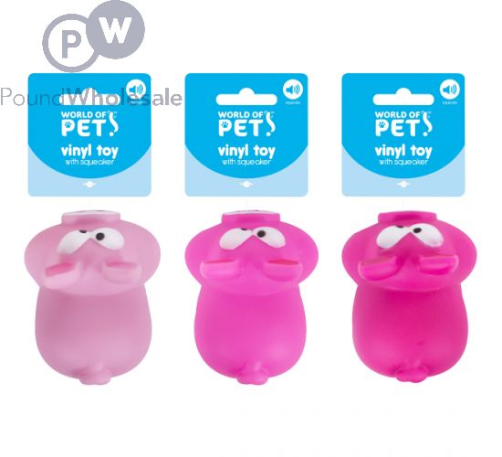 Squeaky pig dog toy sale