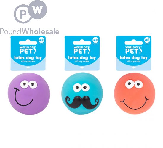 Smiley face dog toy cheap