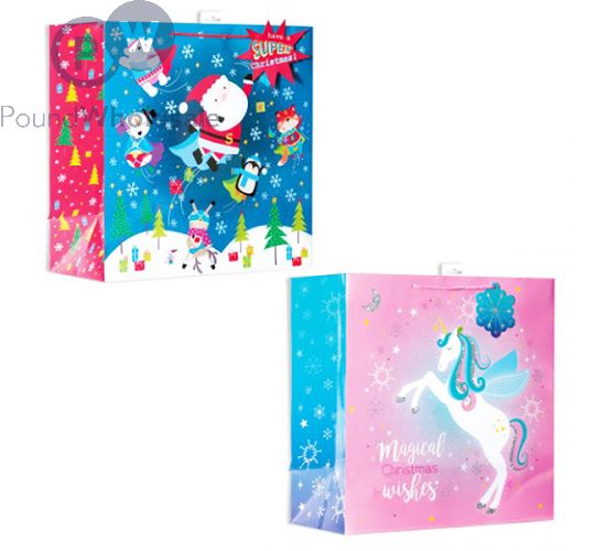 Unicorn christmas gift bag best sale