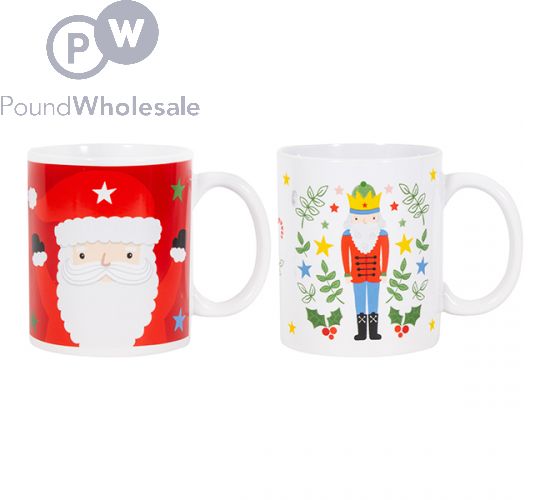 Wholesale Christmas Santa u0026 The Nutcracker Mug 11oz Assorted | Pound  Wholesale