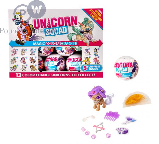 Wholesale Zuru 5 Surprise Unicorn Squad Colour Changing Unicorns Cdu Assorted Pound Wholesale