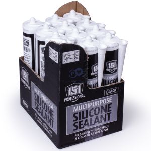 151 Professional Black Multipurpose Silicone Sealant 230ml
