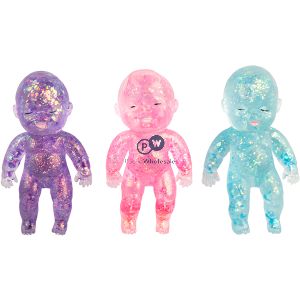 Squish Squeeze Glitter Sugar Baby Squish Toy Cdu Assorted Colours