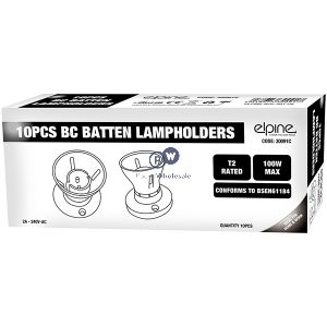 Elpine 1a-240v 100w Bc Batten Lampholders