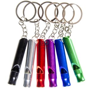 Fashion Key Chain Whistle Assorted Colours