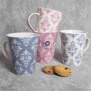 Mad About Mugs New Bone China Damask Mug 12oz Assorted