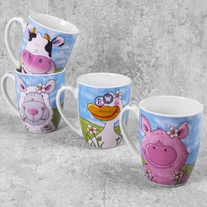 Mad About Mugs Coupe Farm Animal Mug 12oz Assorted