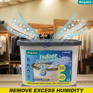 Dekton Dri Aire Natural Scent Indoor Dehumidifier 500ml