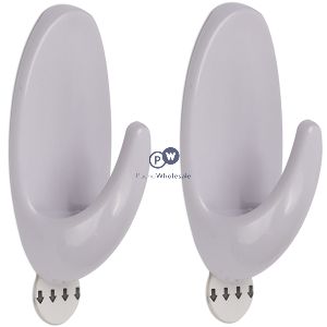 Dekton Gecko Grip White Adhesive Hooks 2 Pack