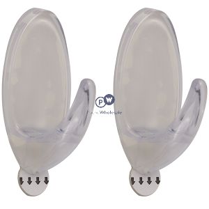 Dekton Gecko Grip Clear Adhesive Hooks 2 Pack