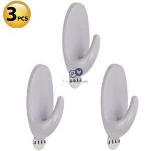 Dekton Gecko Grip White Adhesive Hook Set 3pc