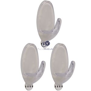 Dekton Gecko Grip Clear Adhesive Hook Set 3pc