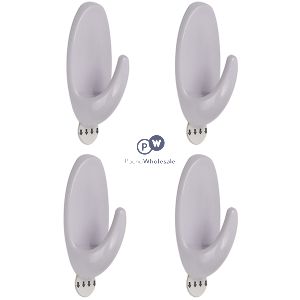 Dekton Gecko Grip White Adhesive Hook Set 4pc