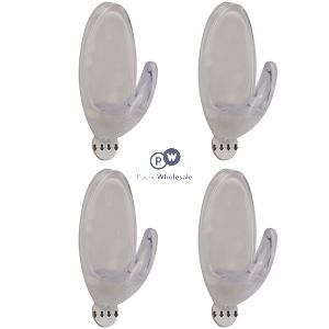 Dekton Gecko Grip Clear Adhesive Hook Set 4pc